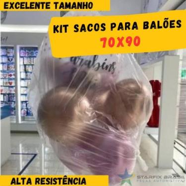 Imagem de kit Saco Transporte de Balao 70x90 Bobina baloes - Starfix, 20 Unidade