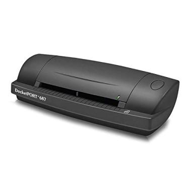 Imagem de DocketPORT Scanner de cartão duplex 687 (DP687) com cartão de visita DocketSCAN