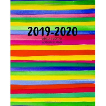 Imagem de 2019-2020 Weekly & Monthly Academic Planner: 16 Month Calendar (Sept 19 - Dec 2020), 8" x 10" Colorful Watercolors (Rocket Studio Planners US Academic)