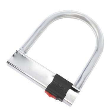 Imagem de Fechadura Em U de Aço Carbono à Prova de Desgaste, Trava de Segurança Portátil Antirroubo Com 3 Chaves para Bicicletas, Motocicletas, Triciclos