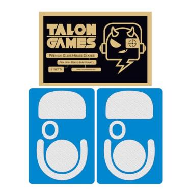 Imagem de TALONGAMES Patins de mouse super rápidos da série 3D, compatível com Logitech G PRO X Superlight 2 DEX Wireless Gaming Mouse Feet Replacement PTFE Padrão 3D Low Friction Pro Performance Upgrade