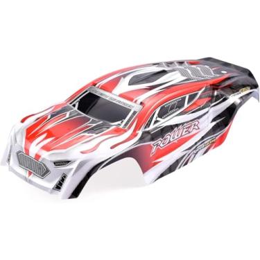 Imagem de Hosim RC Car Shell Truck Body Accessory Spare Parts 38-SJ03 for 9138 Q903 Q905 RC Car (Red)