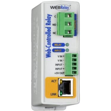 Imagem de ControlByWeb relé Ethernet de acesso remoto webrelay e módulo de entrada digital (requer fonte de alimentação de 9 a 28 VCC)