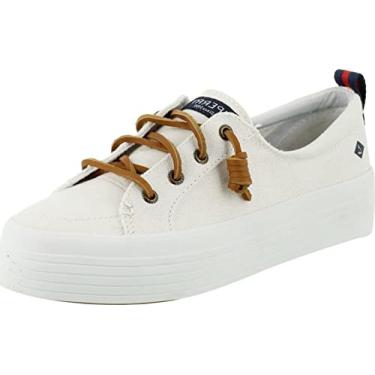 Imagem de Sperry Tênis feminino Crest Vibe Platform, Tela branca, 37