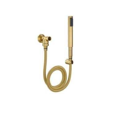 Imagem de Ducha manual c30 com desviador ouro escovado 934272-9342072 - DOCOL