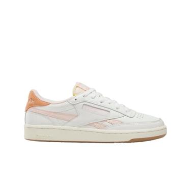 Imagem de Reebok Tênis feminino Club C Revenge Vintage, Giz/pêssego descolorido/laranja Sunkissed, 35