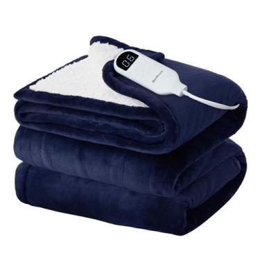 Imagem de Cobertor Elétrico Bedsure Twin Flannel Aquecido - 160x210cm