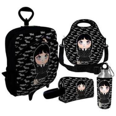 Imagem de Kit Escolar Infantil Mochila de Rodinha + Lancheira Térmica + Necessaire Plus + Squeeze de Alumíni-Unissex