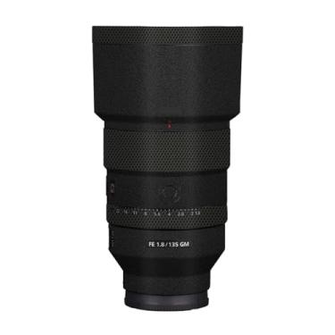 Imagem de Revestimento adesivo para lente de câmera antiarranhões para Sony FE 135 mm F1.8 GM Película protetora de vinil protetor corporal FE1.8/135 GM 135 1.8 (preto fosco)