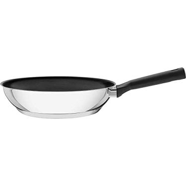 Imagem de Frigideira Tramontina Brava Baquelite em Aço Inox com Revestimento Interno em Antiaderente com Cabo de Baquelite 28 cm 3,2 L