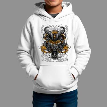 Imagem de Moletom Canguru Infanto Juvenil Algodão Moda De Rua Confortável Tecido