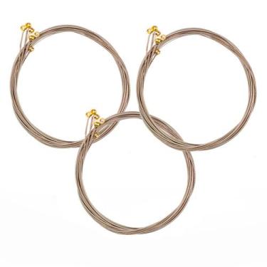 Imagem de Kit 3 encordoamento elixir guitarra optiweb 010 s/ embalagem