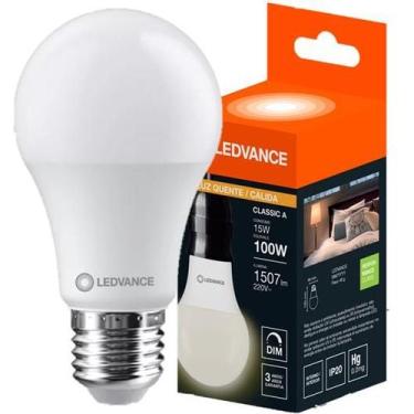 Imagem de Lampada Led Bulbo 15W Dimerizavel Luz Quente 3000K 220V - Ledvance OSR