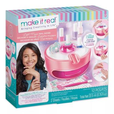 Imagem de Kit Infantil Manicure Esmalteria Fashion Com Secador de Unhas + Acessórios - Multikids