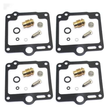 Imagem de Compatível com YMH XJ 600 H XJ600 XJ600H 3KM XJ600N XJ600H 51J Kit de reparo de carburador de motocicleta Peças de junta de agulha flutuante (4 conjuntos)