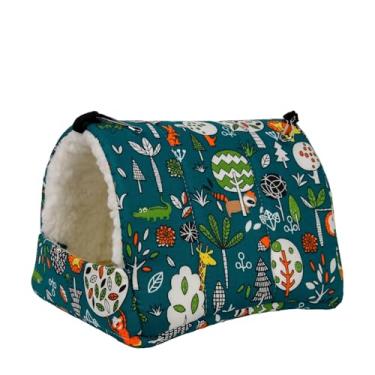 Imagem de Gaiola de ninho de pássaro quente periquito calopsita gaiola canário cama de pássaro rede balanço papagaio ninho de hamster casa de reprodução (azul, G)