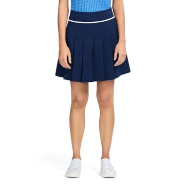 Imagem de IZOD Short esportivo feminino com elasticidade de desempenho atlético, Azul medieval, 50