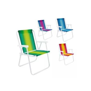 Imagem de Cadeira De Praia Mor Piscina Aço Sortida Unitário