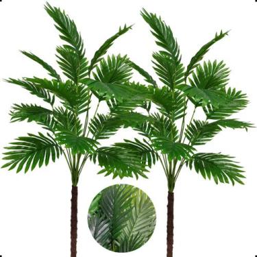 Imagem de Kit 2 Coqueiro Palmeira Areca Leque Rafia Sem Vaso - Flor de Mentirinh