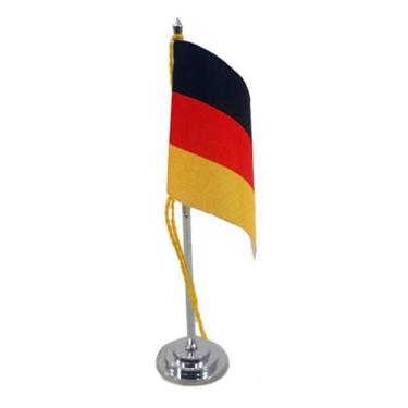 Imagem de Mini Bandeira de Mesa Alemanha 15 cm Poliéster - SP Bandeiras 