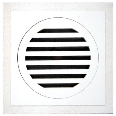 Imagem de Melhor 15,24 cm x 15,24 cm capa de ventilação magnética removível para parede e teto, grade de placa de cimento reforçada com fibra tripla, tampa de ventilação de metal pintável, ventilação de