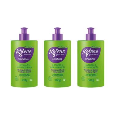 Imagem de Creme Para Pentear Kolene 300G Curvaturas - Kit Com 3Un