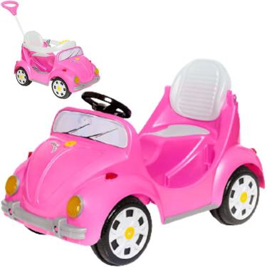 Imagem de Carrinho De Passeio Com Pedal Fouks Rosa Calesita