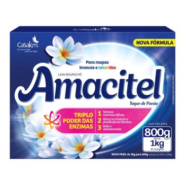 Imagem de DETERGENTE EM PO TOQUE DE POESIA AMACITEL 800G
