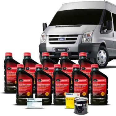 Imagem de Kit Troca de Óleo 5W30 API SL e Filtro Transit 2.2 16v 2012 a 2016