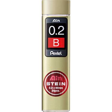 Imagem de Pentel Ain Stein Lápis Grafite C272 W B para Lapiseira – Pacote com 20