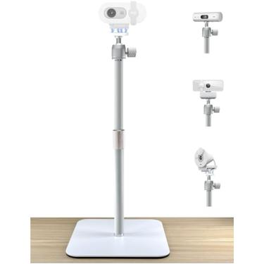 Imagem de AceTaken Suporte magnético branco para webcam Logitech Brio 100, Brio 300, Brio 500, C270, C310