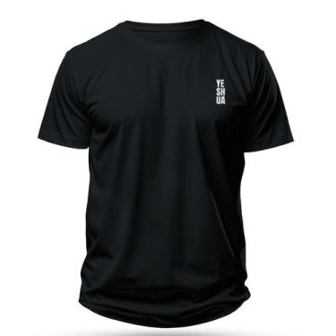 Imagem de Camiseta Cristã Masculina - Yeshua  Preta - Penkal Personalizados, P
