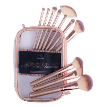 Imagem de KIT PINCEL DE MAQUIAGEM 10 PÇS  Joli Joli by Nathália Teodoro