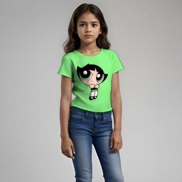 Imagem de Camisa Camiseta Blusa Meninas super poderosas lindinha florzinha docin