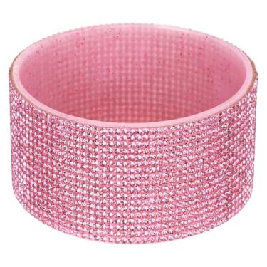 Imagem de PATIKIL Bota de silicone com glitter, bota protetora de garrafa de água de diamante, antiderrapante, acessórios para copo Stanley Tumbler 567-1,134 g com fundo de 7 cm, rosa escuro