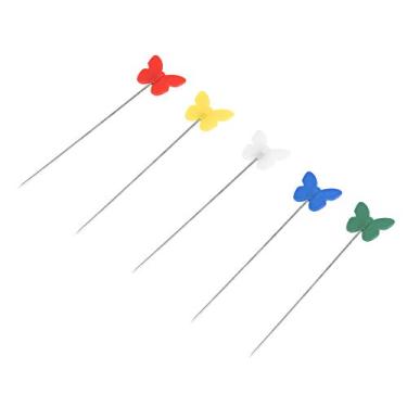 Imagem de Butterfly Push Pins - 100 Peças/caixa, 2 Caixas, Ideais para Quadros de Cortiça, Placas de Aviso e Mapas Parede