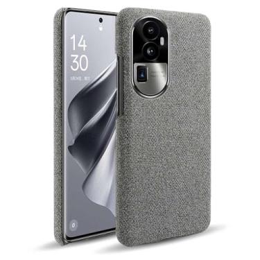 Imagem de Capa para OPPO Reno 10 PRO PLUS,Capa desenhada em lona,Case Protetora Ultrafina com Empunhadura Macia,Design em Tecido Antichoque e Antiarranhões-Gray
