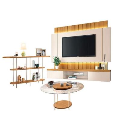 Imagem de Home Suspenso Illusion 1.8 Cinamomo Off White e Aparador Infinity e Me