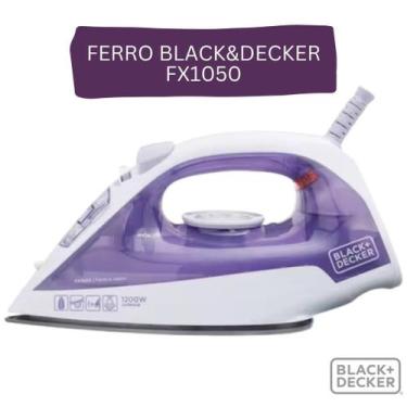 Imagem de Ferro De Passar Roupa A Vapor Antiaderente 127V 1200W Black+Decker - B