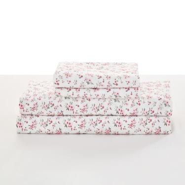 Imagem de Gogreen Jogo de lençol King California com bolso profundo de 4 peças, 35,5 cm, microfibra respirável, macio, tamanho king, estilo hotel, presente para mulheres, homens - floral champanhe