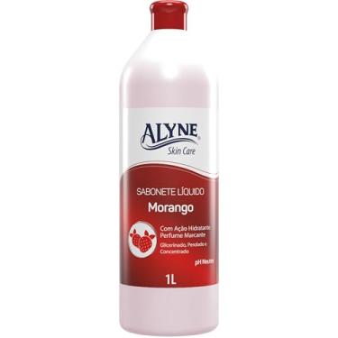 Imagem de Alyne, Sabonete Líquido, Skin Care, Aroma Morango, 1 Litro, Vermelho