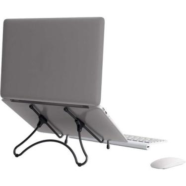 Imagem de Suporte De Notebook Regulável Metal Uptable Preto Octoo