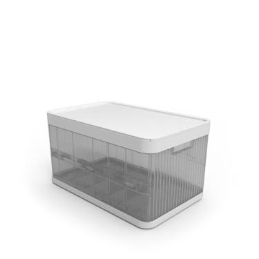 Imagem de Caixa Organizadora Home Organizer 21L - Sistema Inteligente de Encaixe e Divisórias Removíveis (Branca)