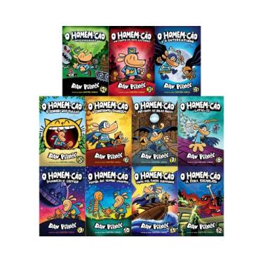 Imagem de Kit 11 Livros - O Homem-Cão Volumes 2 ao 12 - Dav Pilkey - Companhia d