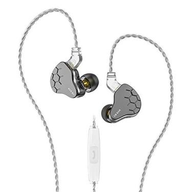 Imagem de Fone de ouvido intra-auricular KBEAR Lark 1BA+1DD, HiFi Bass intra-auricular, fones de ouvido com fio IEM, fones de ouvido estéreo HiFi com cancelamento de ruído com cabo de 2 pinos de 0,75 mm (com microfone, Bray)