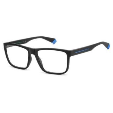 Imagem de Armação De Óculos Polaroid Pld D569 0vk 57 Preto Fosco-Masculino