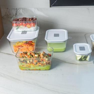 Imagem de Pote De Vidro Com Tampa Hermético Ou Fresh Lock Cozinha, 2400ml