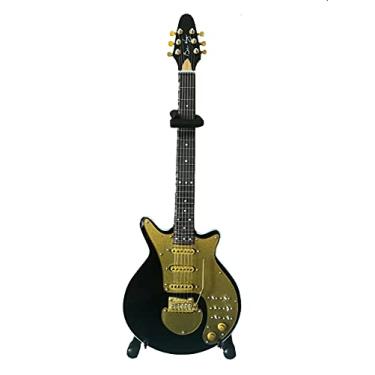 Imagem de Réplica Guitarra Miniatura Brian May Gold Special Queen Axe Heaven