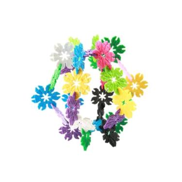 Imagem de Brinquedo Educativo de Montar, Flocos de Neve Coloridos, Peças de Encaixar para Crianças