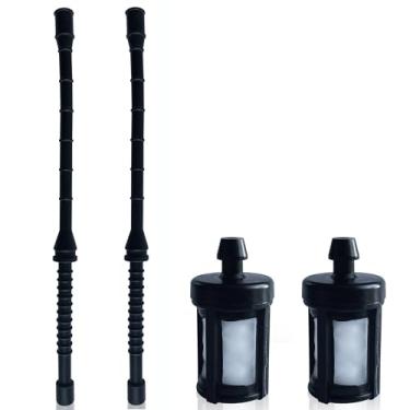 Imagem de FJSaDobo Filtro De Mangueira Combustível 2 Peças Para Motosserra Stihl 034 036 028 Super 038 Ms340 Ms360 Ms380